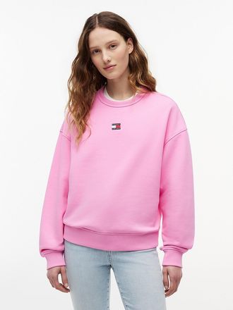 Tommy Hilfiger Womens Tommy Jeans Boxy Fit Sweatshirt - Pink - XL