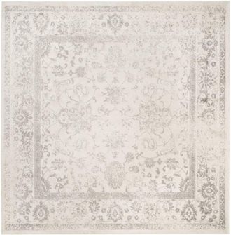 Safavieh Alfombra polipropileno marfil/plata 183 x 183 cm