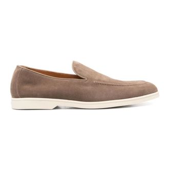 Doucal's Loafers, male, Brown, Size: 8 1/2 US Suede Loafers