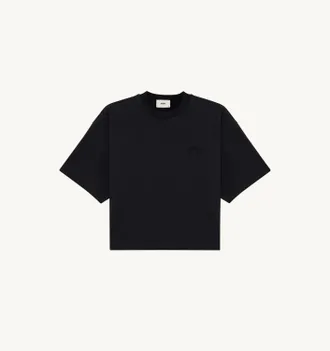 Autry T-SHIRT BOXY CON LOGO TONO SU TONO DONNA