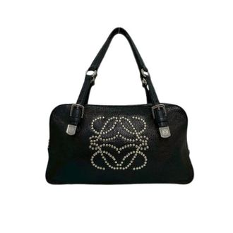 Loewe Pre-owned Leren Handtas - Dames - Pre-owned - Zwart - Maat: ONE Size Leer