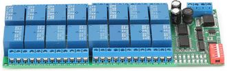 OEM M&oacute;dulo De Rel&eacute;, Tensi&oacute;n De Funcionamiento De 12 V Cc, Rel&eacute; Rs485 De 16 Canales, Interruptor De Puerto Serie, Adecuado Para Su Uso En Centros De Ense&ntilde;a