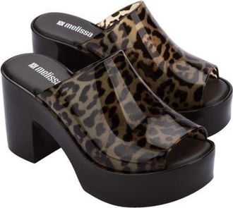 Melissa Hype II Platform Mule in Black/beige at Nordstrom, Size 10