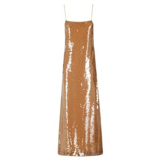 Alberta Ferretti Abito con paillettes - - Dresses - Donna - Marrone - M