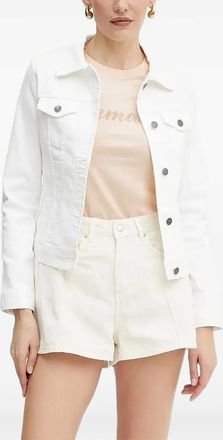 A|X Armani Exchange Giacca denim con bottoni - Bianco