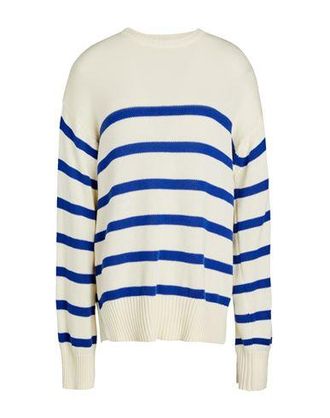 8 by YOOX STRIPED KNIT REGULAR FIT CREW-NECK