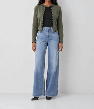Dear John Denim Zoellie Scallop Cardigan In Rosemary