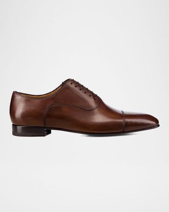 Christian Louboutin Greggo Men & apos;s Lace-Up Leather Dress Shoes