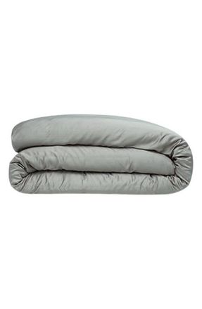 Ettitude Signature Sateen Duvet Cover in Sage at Nordstrom, Size Full