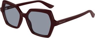 Alexander McQueen AM0537S 004 Womens Sunglasses Red Size 54 - Free RX Lenses - Free RX Lenses