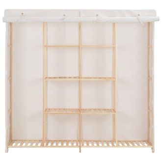 Berkfield Home Wardrobe White 173x40x170 cm Fabric | Size: 173 x 40 x 170 cm
