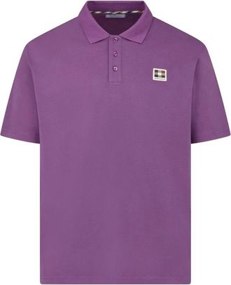 Aquascutum Polo Shirt - Heren - Polos - Paars - 2XL - Katoen - Tops