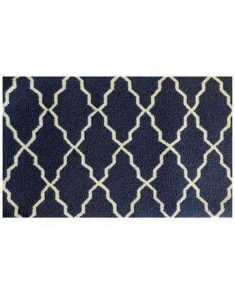 The Rug Market Linked Lattice Dark Indoor/Outdoor Doormat