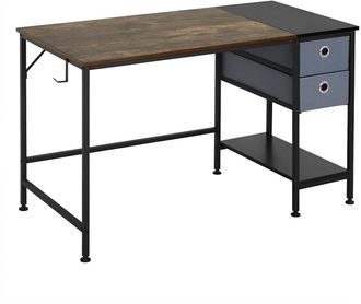 Woltu Woltu Scrivania In Legno Con Cassetti Per Ufficio Camera E Studio. Moderno