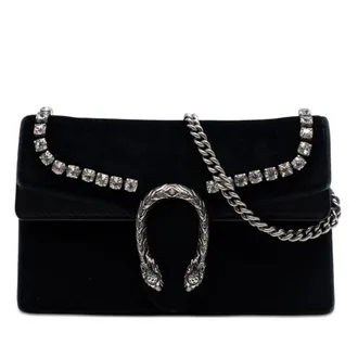 Gucci Pre-owned Gucci Mini Crystal Embellished Velvet Dionysus Crossbody Ladies 1US6KDBSIYRLNM1I