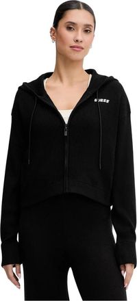 Guess Dames, Sweatshirts & Hoodies, Zwart, Maat: XL Poliester