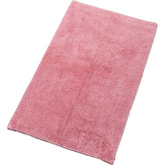 Christy Reversible Deep Pile Thick Cotton Bath Rug in Blush at Nordstrom