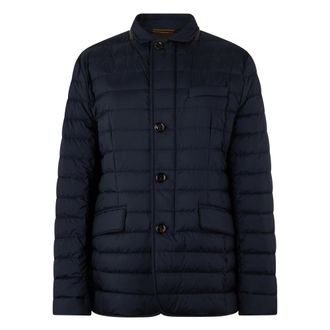 Moorer Winter Jackets, male, Blue, Size: XL Zavyer-S3 Quilted Jacket