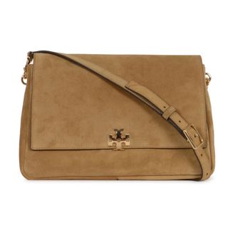 Tory Burch Tory Burch, Cross Body Bags, female, Brown, Size: ONE SIZE Charlie Suede Shoulder Bag