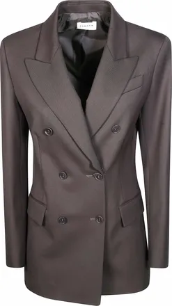 P.A.R.O.S.H. Sallia Bi Stretch Double-Breasted Tailored Blazer