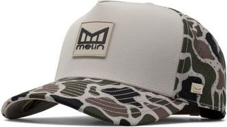 Melin Hydro Odysea Stacked Camo Performance Ball Cap in Duck Camo at Nordstrom, Size X-Large
