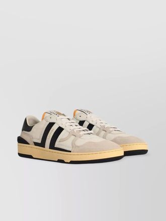 Lanvin leather clay low-top sneakers