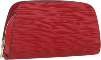 Louis Vuitton Pre-owned Vintage Pouch - Dames - Vintage Clutch - Rood - ONE Size - Leer - Vintage