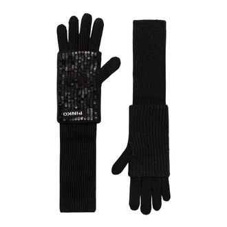 Pinko Guantes Gardenia - Accessories - Mujer - Negro - ONE SIZE