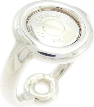Herm&egrave;s Silver 925 Band Ring (Pre-Owned)