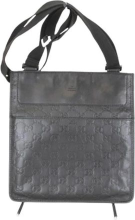 Gucci Pre-owned 27639 Schoudertas - Dames - Vintage Schoudertas - Zwart - ONE Size - Leer - Vintage