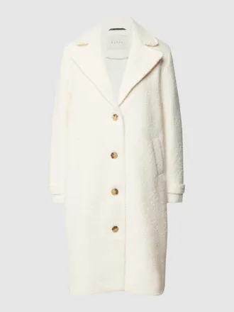 Kaffe Mantel mit Ärmelriegeln Modell Anne in Offwhite, Größe 44