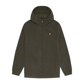 Lyle & Scott Light Jackets, male, Green, Size: XL Softshell Fleece Back Jacket