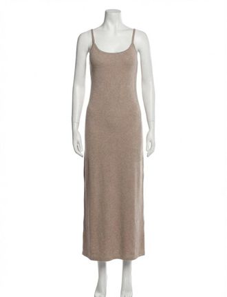 Z Supply Waterfront Midi Dress In Heather Taupe