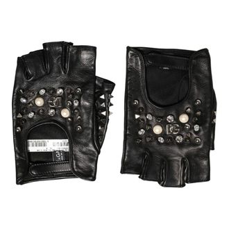 Dolce & Gabbana Gloves, female, Black, Size: ONE SIZE Short Gloves
