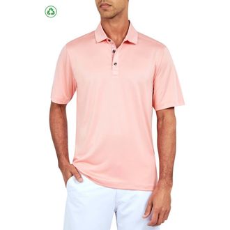 Con.Struct Regular Fit Solid Recycled Performance Golf Polo in Coral at Nordstrom, Size Xxx-Large