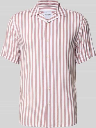 Only & Sons Regular Fit Freizeithemd mit 1/2-Arm Modell WAYNE in Hellrosa, Größe XXL