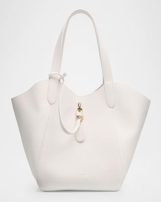 Giorgio Armani Pebble Leather Tote Bag