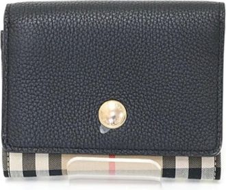 Burberry Pre-owned Wallets, female, Black, Size: ONE SIZE Pre-owned Leather wallets