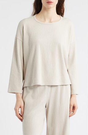 Eileen Fisher Bracelet Sleeve Top in Papyrus at Nordstrom, Size X-Large