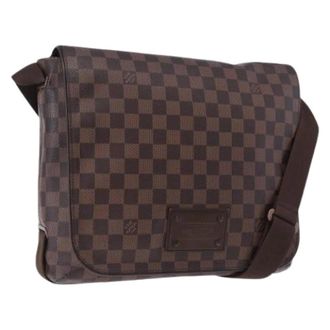 Louis Vuitton Pre-owned Brooklyn MM Schoudertas - Dames - Pre-owned - Bruin - Maat: ONE Size Leer