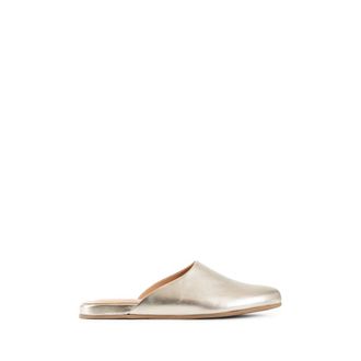 Ancient Greek Sandals Slippers, female, Gray, 5 UK, Platinumsoft Leather Open Back Slipper