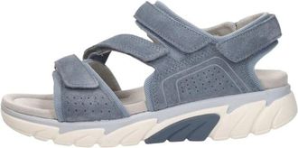 Gabor Platte sandalen - Dames - Sandalen - Blauw - 38 EU - Schoenen