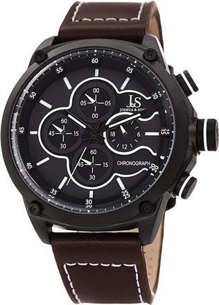 Joshua & Sons Chronograph Quartz Black Dial Mens Watch JX133BR