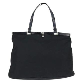 Prada Pre-owned Tote Bags, female, Black, Size: ONE SIZE Pre-owned Vintage Tote Bag