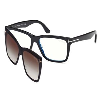Tom Ford Sunglasses, unisex, Black, Size: 54 MM Ft6069-B