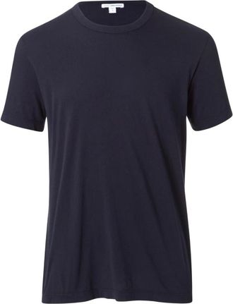 James Perse Tops, Heren, Blauw, XS, Katoen, Short Sleeve Crew Neck
