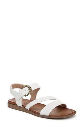 Naturalizer Jayvee Ankle Strap Sandal in White Faux Leather at Nordstrom Rack, Size 6