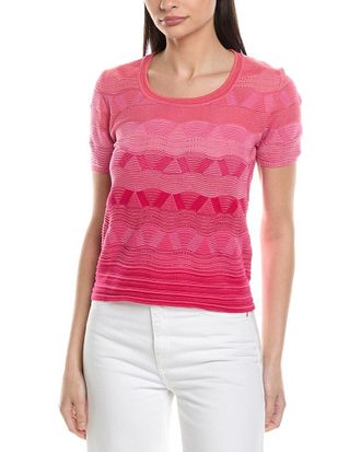 M Missoni Wave-Pattern Knit Sweater