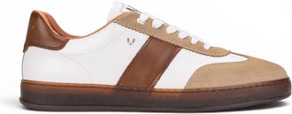 Martinelli Mens Brown Leather Sneakers Trainer Shoes - Seaford