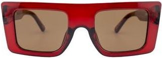 Otra Eyewear Gyda Square Sunglasses in Trans Cherry/Brown at Nordstrom Rack